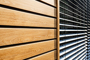 Application Conti® woodec on the façade Application Conti® woodec on the façade