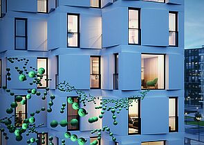 Mit Carbon Control bietet Schüco ein modulares Angebot, bestehend aus unterschiedlichen Produkten und Services entlang des gesamten Lebenszyklus des Gebäudes, mit dem die Dekarbonisierung der Fenster, Türen und Schiebetüren objektspezifisch steuerbar wird.